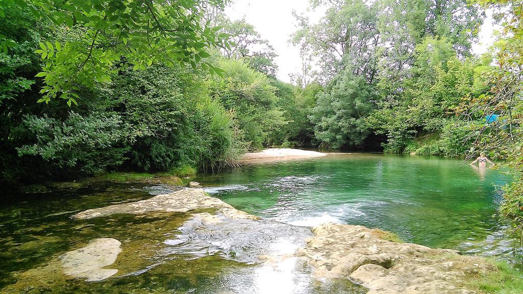 Au Pied Du Chateau - 5 A 11 Personnes - Baignade-Canoe-Piste Cyclable A 100 M Castelnaud-la-Chapelle Eksteriør bilde